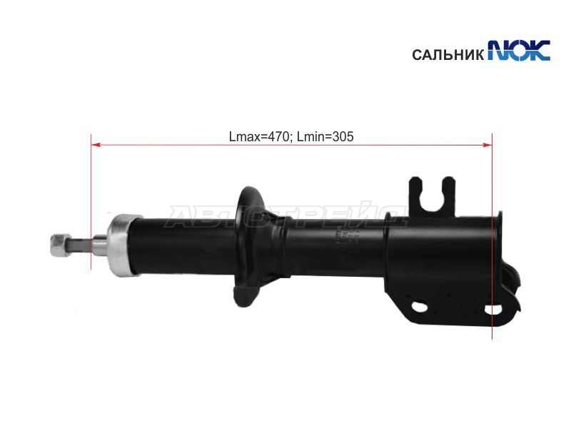 Стойка передняя CHEVROLET /DAEWOO MATIZ /SPARK 98-05 LH (SAT: ST-96316745)