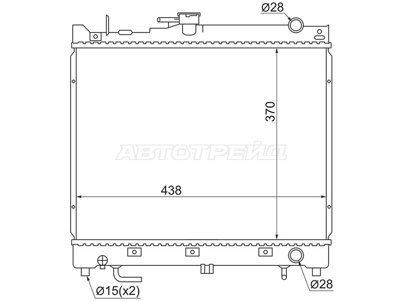 Радиатор Suzuki Jimny 98-19  / Jimny Sierra 02-18  / Jimny Wide 98-02 (SAT: SK0005)