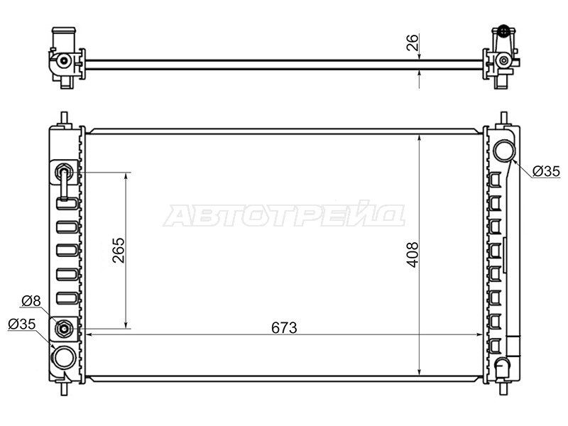 Радиатор Nissan Teana 08-20  / Altima 06- (SAT: NS0004-J32-2R)
