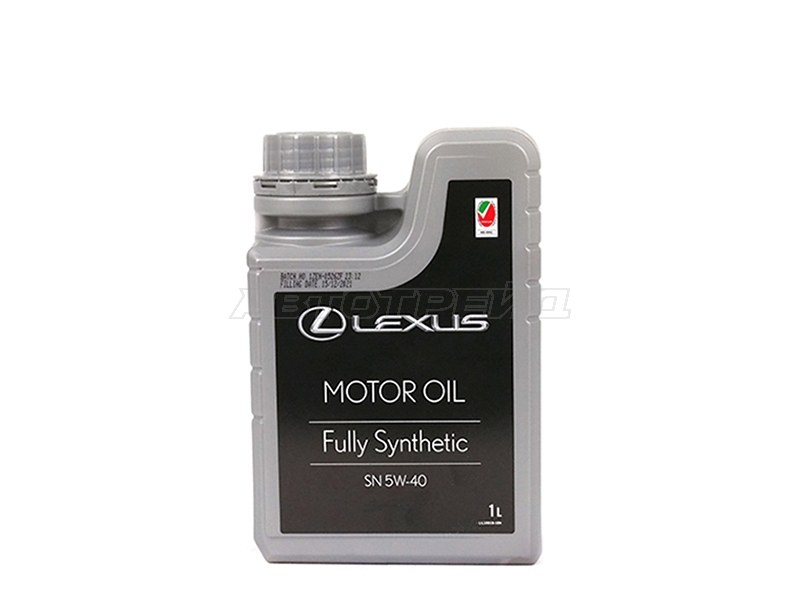 Масло моторное LEXUS (пластиковая канистра) 5W-40 SN 1Л (Синтетика) ОАЭ (LEXUS: 08880-83716)
