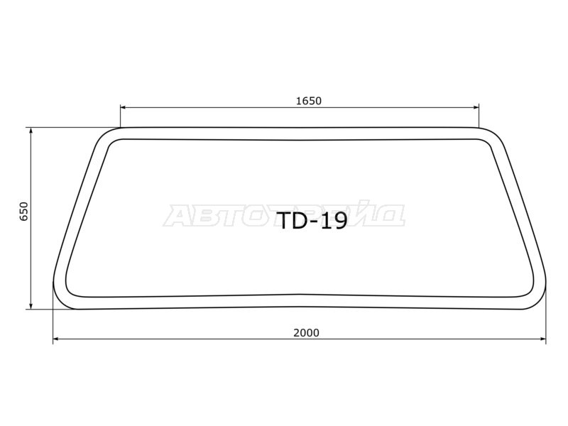 Молдинг лобового стекла Mercedes-Benz LN-series 83-98 (SAT: TD-19)