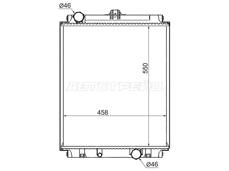 Радиатор Mitsubishi Fuso Canter FE5 93-02  / Fuso Canter FE6 93-02 (SAT: MC0010-3.5)