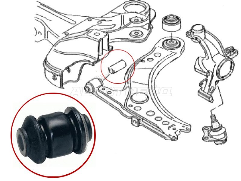 Сайлентблок FR рычага передний Volkswagen Golf 97-03 /Audi A3 00-03 /Skoda Octavia /Fabia 1997-201 (SAT: ST-357407182)