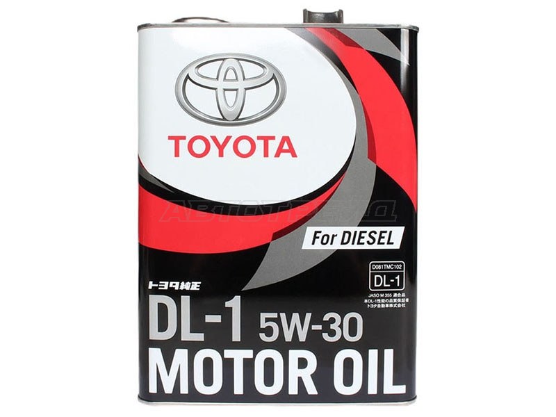 Масло моторное TOYOTA 5W-30 DL-1  (для дизельных ДВС с сажевым фильтром) 4Л (TOYOTA: 08883-02805)