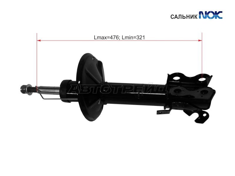 Стойка передняя TOYOTA COROLLA II /CORSA /CYNOS /STARLET /RAUM 94-03 LH (SAT: ST-48520-49096)