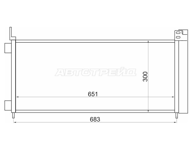 Радиатор кондиционера Lexus NX 14-21 (SAT: ST-LXN1-394-0)