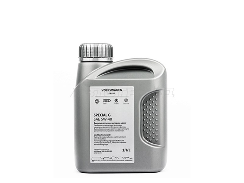 Масло моторное синтетическое VAG 5W-40 1л. Special G (VAG: GR52502M2)