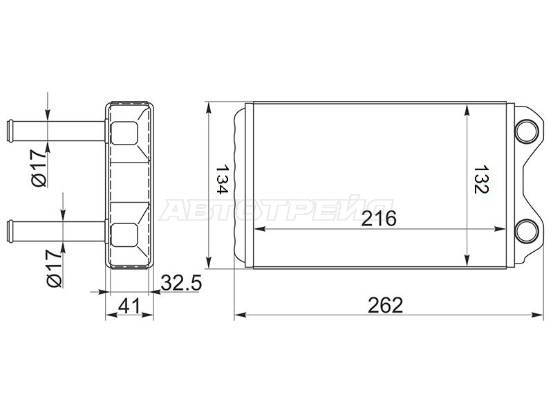 Радиатор отопителя салона TOYOTA COROLLA /SPRINTER /CERES /MARINO 91-02 (SAT: ST-TY26-395-0)