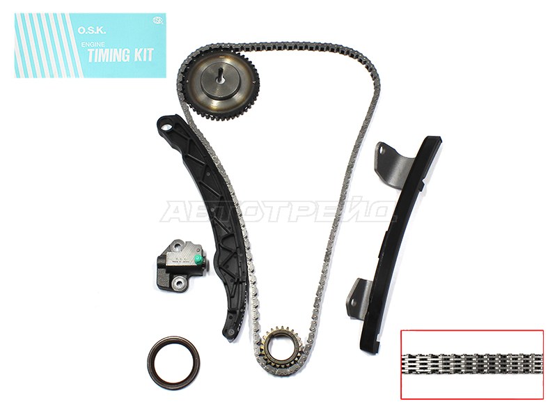 Комплект для замены цепи ГРМ MAZDA 2 /3 /DEMIO /AXELA /VERISA ZJ /ZY /Z6 1.3 /1.5 /1.6 (L=158) 02- (OSK: M220K)