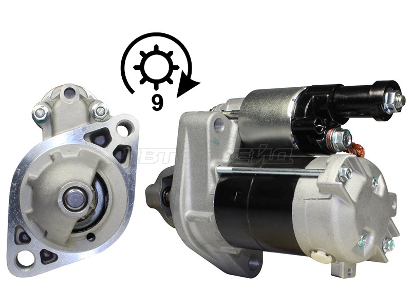 Стартер Honda Civic 00-06  / CR-V 01-06  / Stepwgn 01-09  / Stream 00-06 (1 kW / Z=9) (DENSO: DSN1389)
