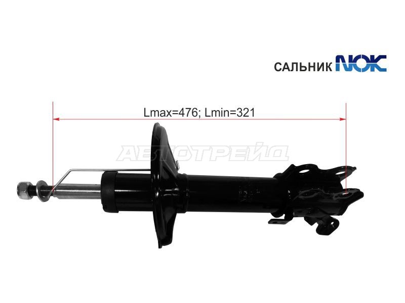 Стойка передняя TOYOTA COROLLA II /CORSA /CYNOS /STARLET /RAUM 94-03 RH (SAT: ST-48510-49096)