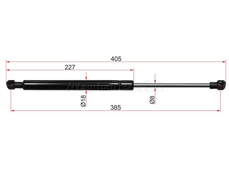 Амортизатор крышки багажника Audi A4 08-19  / S4 08-16 (SAT: ST-8K5827919)