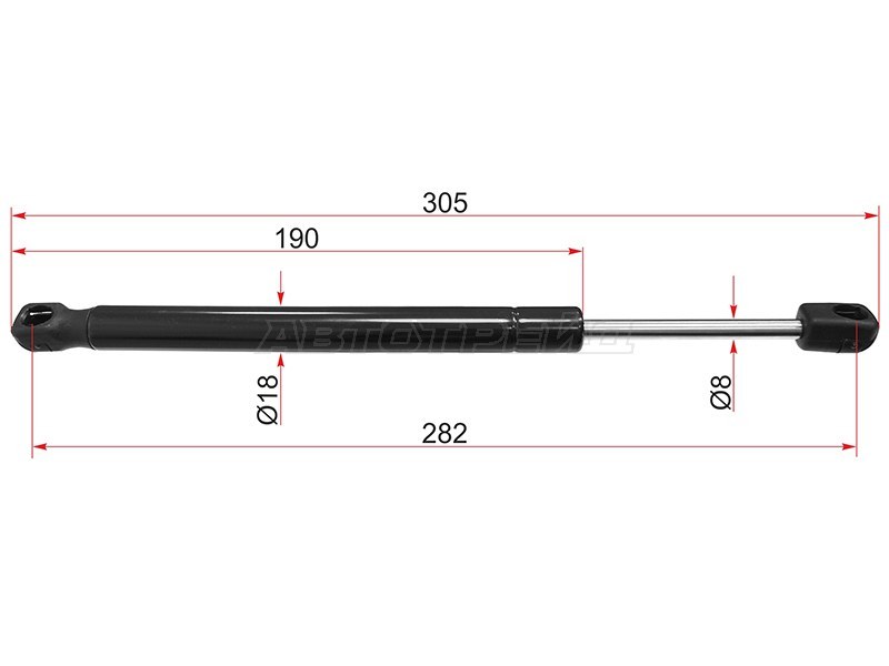 Амортизатор капота Volvo XC60 08-22 (SAT: ST-30784935)