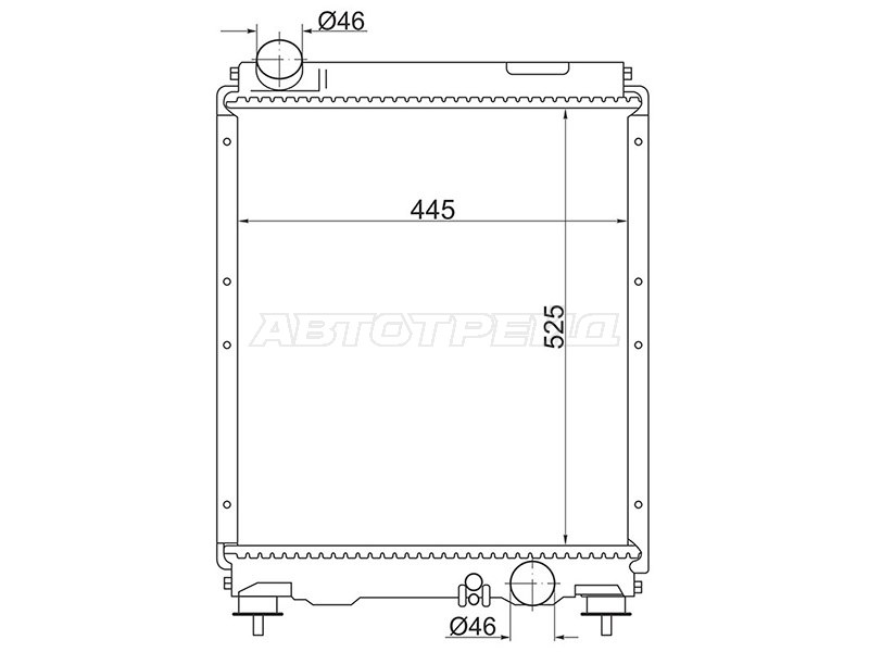 Радиатор Mitsubishi Fuso Canter FE7 02-12 (KOYO: KY-MC0019)