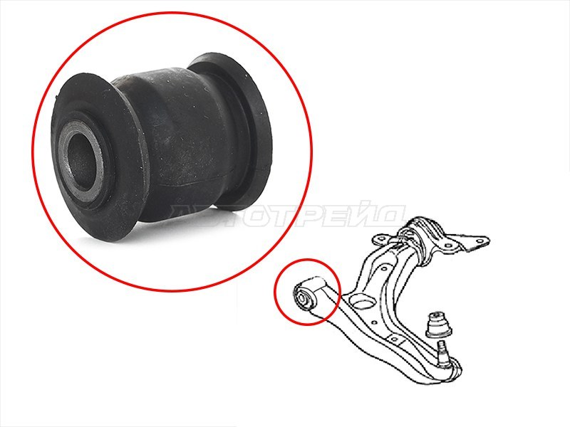 Сайлентблок FR рычага передний HONDA FIT /JAZZ 08- /GEELY COOLRAY (SX11) 19- (SAT: ST-51350-TF0-BU1)