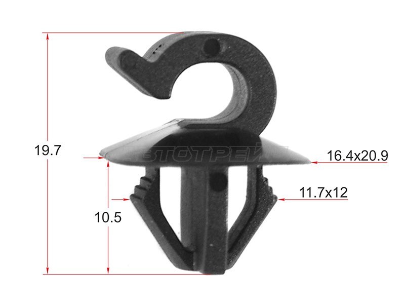 Клипса упора капота TOYOTA /LEXUS (1 шт.) (SAT: ST-M10454)
