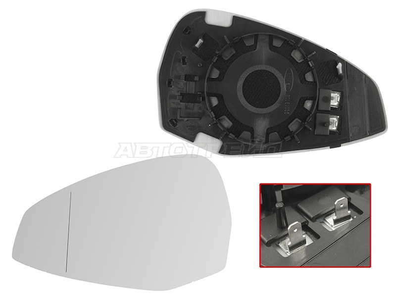 Полотно зеркала Audi A4 15-19  / A5 16-19 (Слева) (ALKAR: 6471810)