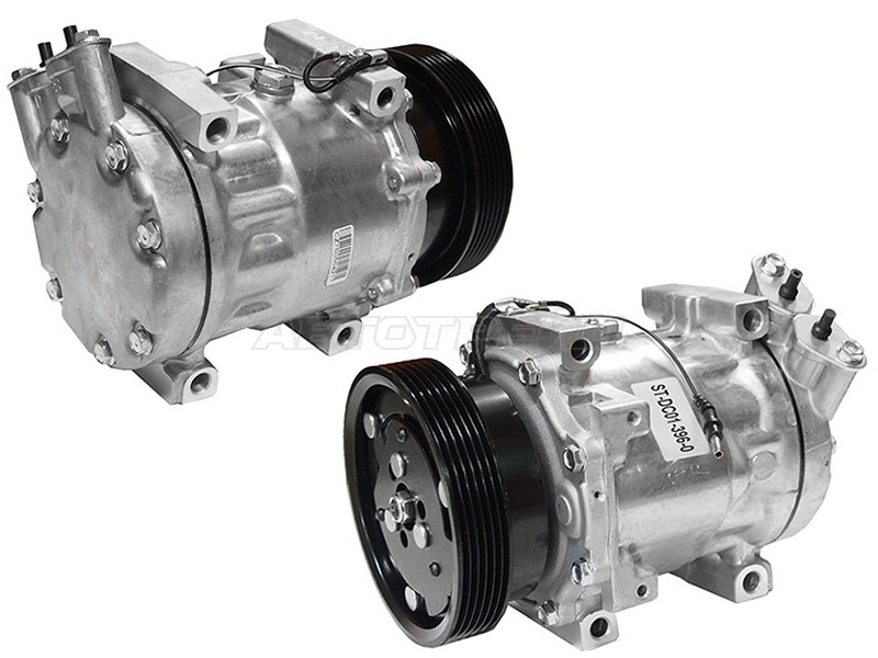 Компрессор кондиционера Nissan Almera 12-19  / Qashqai 06-13  / Renault Duster 10-21  / Logan 04-16  / Sandero 09-14  / Dacia Duster 10-17  / Logan 04-08  / Sandero 08-12  / LADA Largus 12-21  / Nissan Qashqai+2 08-14  / Renault Sandero Stepway 10-14 (SAT: ST-DC01-396-0)