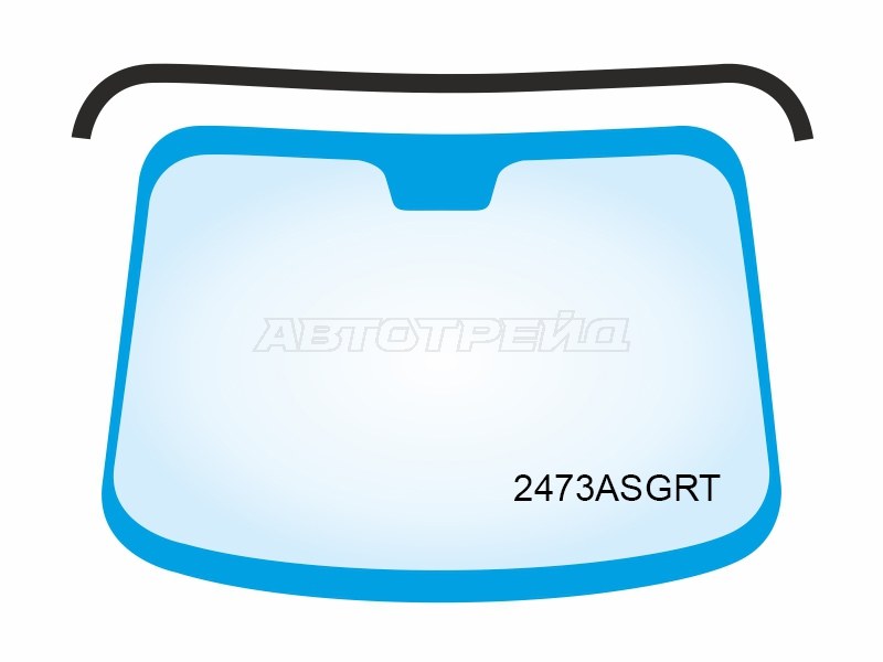 Молдинг лобового стекла (Сверху) BMW X5 13-18 (ALP: 2473ASGRT)