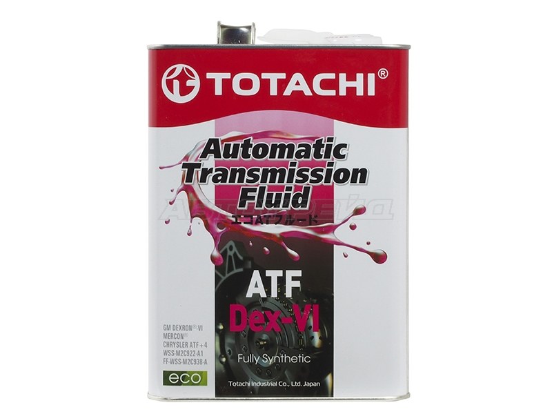 Масло трансмиссионное синтетическое TOTACHI ATF DEX-VI 4л (TOTACHI: 20904)