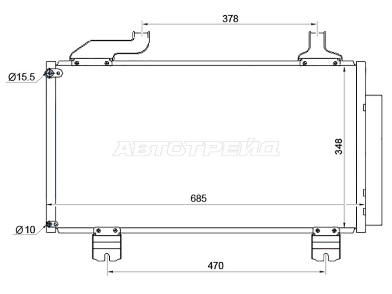 Радиатор кондиционера Honda Accord 08-13 (SAT: ST-HD29-394-0)