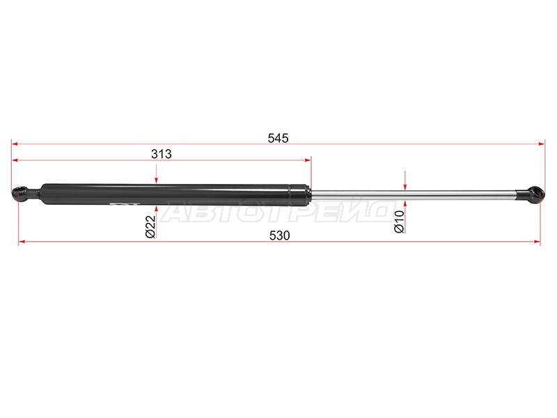 Амортизатор крышки багажника Infiniti FX35 08-12  / FX30d 10-13  / FX37 08-13  / FX50 08-13 (SAT: ST-904521CA0A)