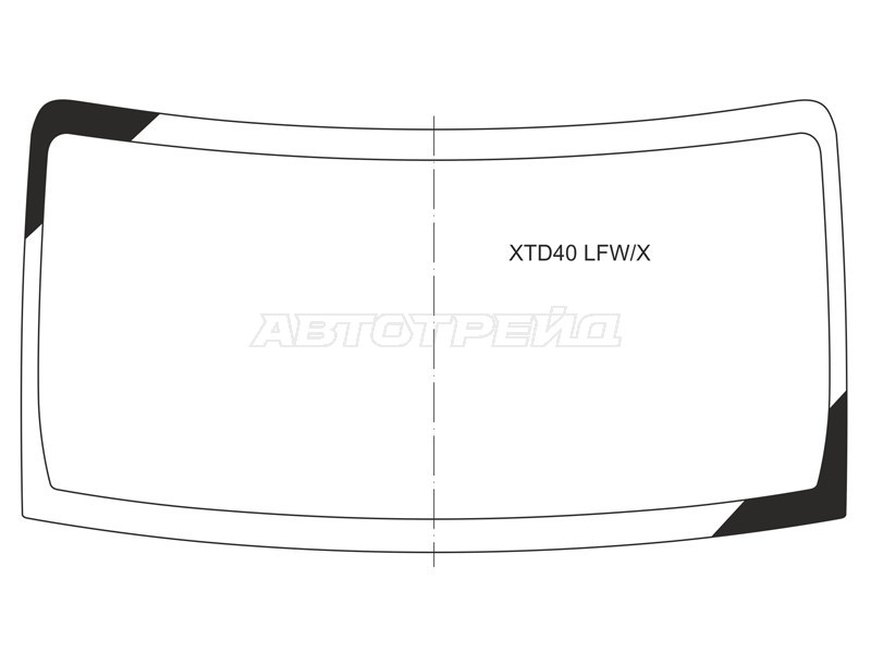 Стекло лобовое Daihatsu Grand Max 07-19  / Toyota Lite Ace 08-20  / Town Ace 08-20 (XYG: XTD40 LFW/X)