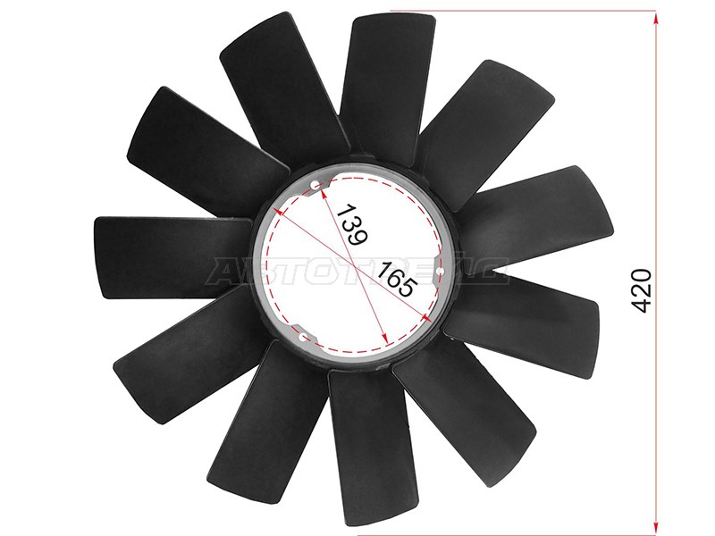 Крыльчатка BMW E36 /E46 /E34 /E39 /E32 /E38 /E53 (SAT: ST-11521712058)