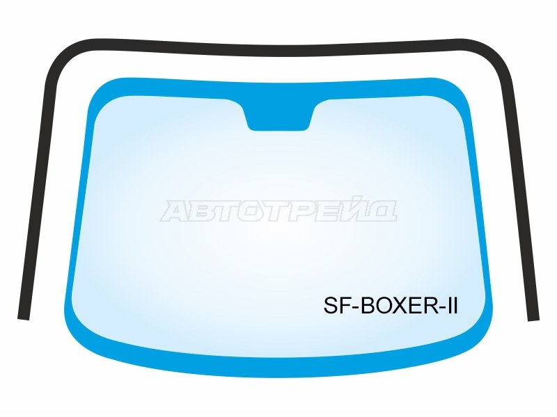 Молдинг лобового стекла (П-образный) Peugeot Boxer 06-  / Citroen Jumper 06-  / Fiat Ducato 06- (SAT: SF-BOXER-II)