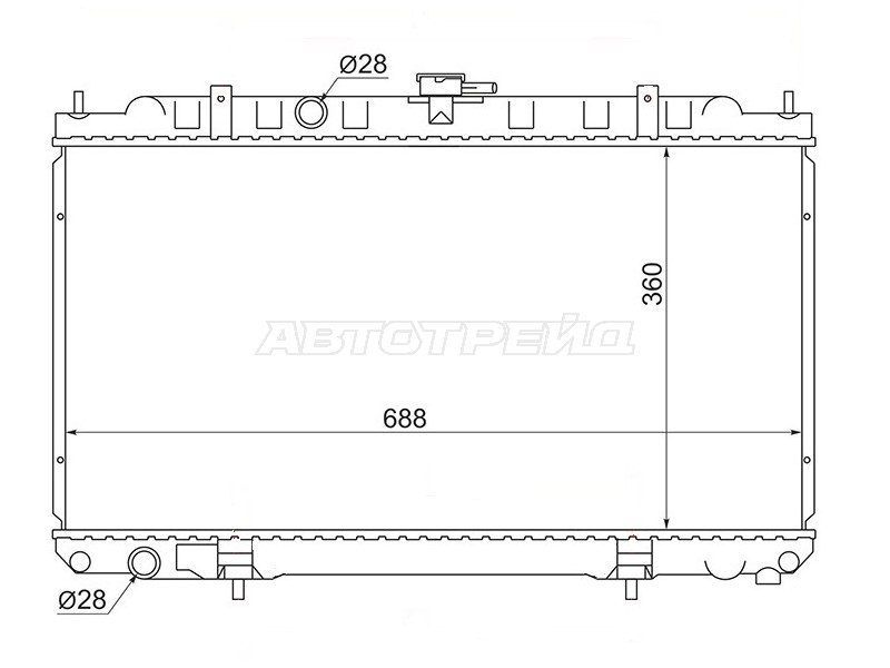 Радиатор Nissan AD 99-02  / Almera 00-06  / Primera 01-08  / Sunny 98-04  / Mazda Familia S-Wagon 98-04  / Nissan Almera Classic 06-12  / Bluebird Sylphy 00-05 (SAT: NS0001-16-MT)