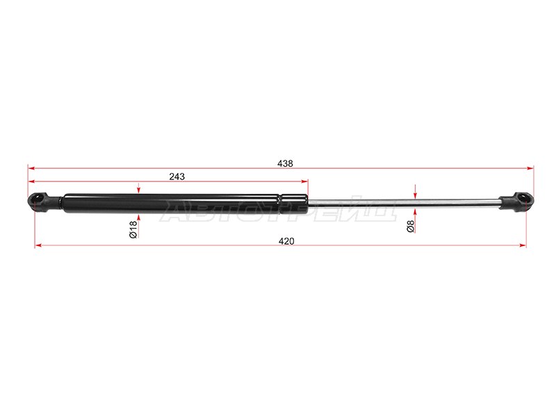 Амортизатор капота Chevrolet Epica 06-13 (SAT: ST-95017985)