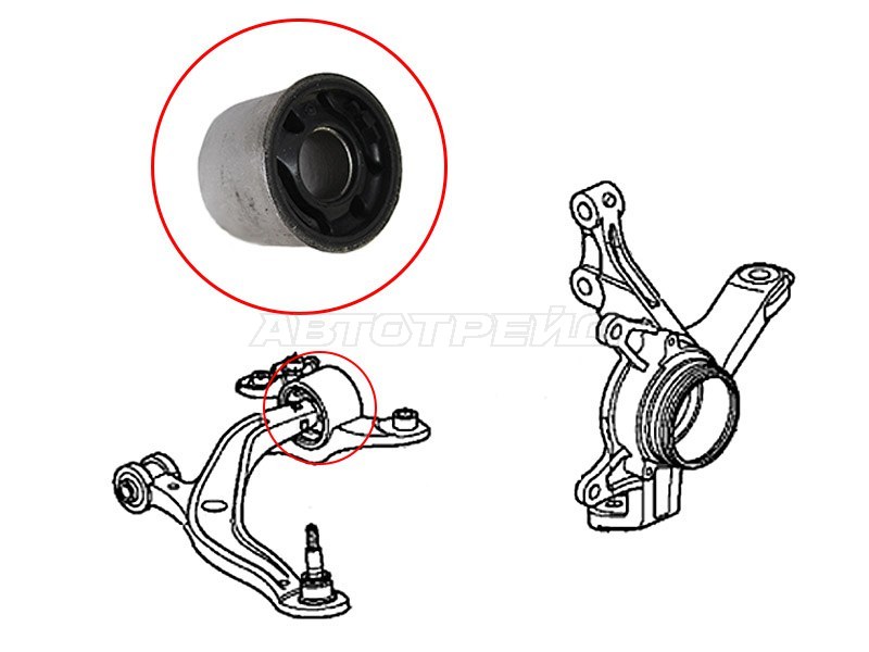 Сайлентблок переднего рычага задний HONDA STREAM 06-14 LH=RH (SAT: ST-51350-SMA-030BR)
