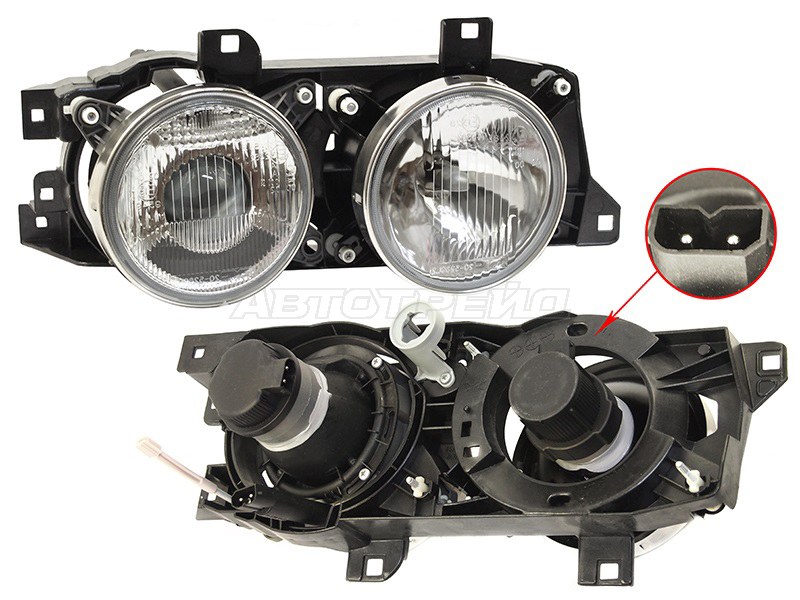 Фара BMW 5-Series 88-96  / 7-Series 86-94 (Справа) (TYC: TG-444-1114ER)