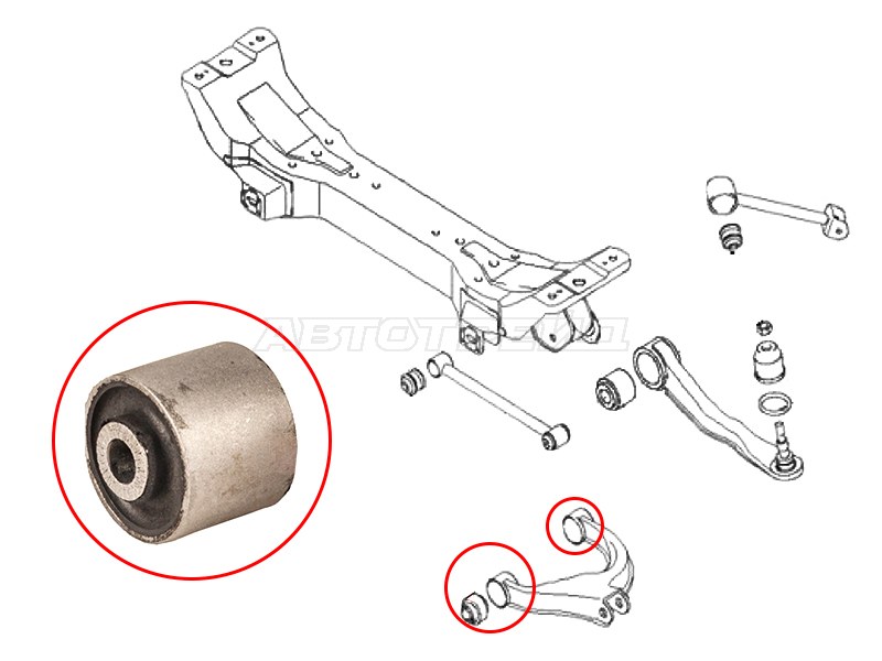 Сайлентблок заднего верхнего рычага HYUNDAI SONATA (EF) 01-13 /KIA OPTIMA /MAGENTIS 01-05 (SAT: ST-55130-38002)