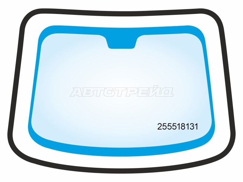 Молдинг лобового стекла (Уплотнительная резинка) Chevrolet Aveo 02-08  / Kalos 03-08  / Daewoo Kalos 02-08 (PMA: 255518131)