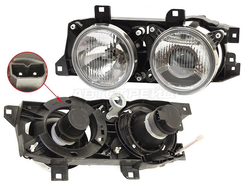 Фара BMW 5-Series 88-96  / 7-Series 86-94 (Слева) (TYC: 20-5292-A5-2B)